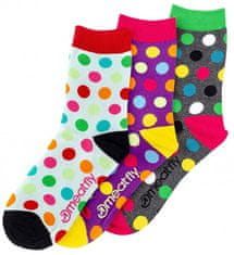 MEATFLY 3 PACK - zokni Light Regular Dots socks S19 Multipack (méret 36-39)