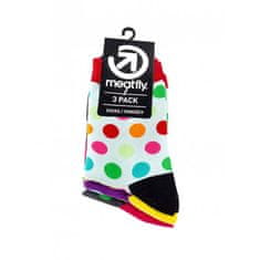 MEATFLY 3 PACK - zokni Light Regular Dots socks S19 Multipack (méret 36-39)