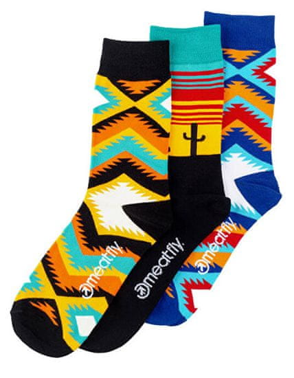 MEATFLY 3 PACK - zokni Arizona socks S19 Triple pack