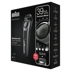 NEW Braun BeardTrimmer 7 újratölthető elektromos borotva (újratervezett A termékek)