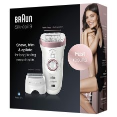 NEW Braun Silk-epil 9 elektromos szőrtelenítő (újratervezett termékek A)