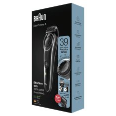 NEW Braun BeardTrimmer 5 újratölthető elektromos borotva (újratervezett D termékek)