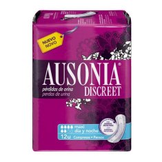 NEW Inkontinencia egészségügyi betétek Ausonia Discreet Maxi 12 db