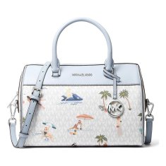 NEW Kézitáska Női Michael Kors 35T2S5CS2B-BRIGHT-WHT Kék 30 x 22 x 16 cm 30 x 22 x 16 cm