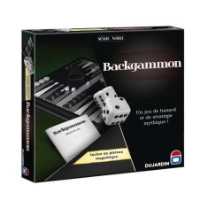 NEW Backgammon Dujardin sorozat Fekete FR