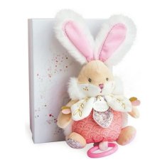 NEW Beszélő plüss játék Doudou et Compagnie Sugar Bunny Pink Rabbit