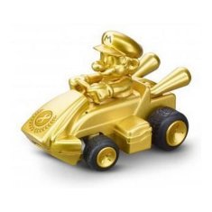 NEW Nintendo Mario Kart Mini Collectibles arany Mario távirányítós autó