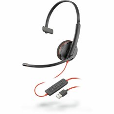 NEW Poly Blackwire 3210 headset mikrofonnal (Felújított A termékek)