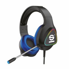 NEW Sparco SPHEADPHONEPRO fejhallgató mikrofonnal Fekete Fekete/Modern