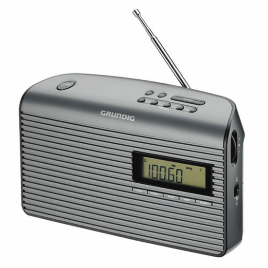 NEW Grundig Musicboy 61 LCD FM tranzisztoros rádió fekete színben