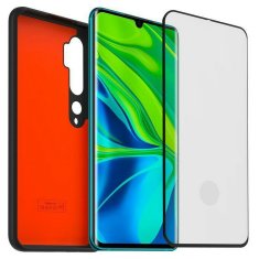 NEW Fedél mobiltelefon képernyővédő edzett üveg fekete Xiaomi Mi Note 10