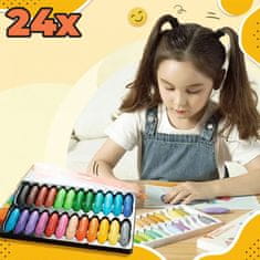 Bellestore ColorBurst kreatív viaszkréták (24 db)