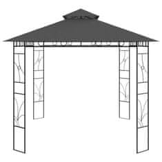 Vidaxl antracitszürke pavilon 4 x 3 x 2,7 m 160 g/m² 313917