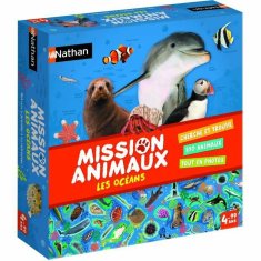 NEW Nathan Mission Animals Oceans társasjáték (FR)