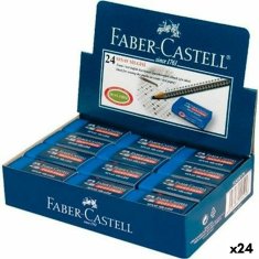 NEW Faber-Castell radír pormentes kék (24 db)