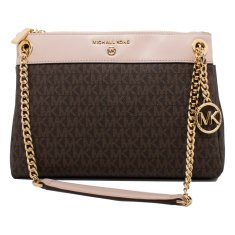 NEW Kézitáska Női Michael Kors 30H9GUSL1B-BRN-SFTPINK Barna (27 x 20 x 7 cm)