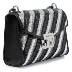 NEW Kézitáska Női Michael Kors 35H1SX0L2U-BLACK-MULTI Fekete (23 x 17 x 5 cm)