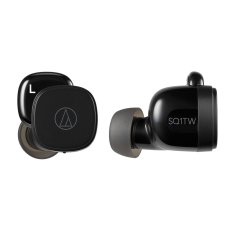 NEW Bluetooth fejhallgató mikrofonnal Audio-Technica ATH-SQ1TWBK (Felújított termék B)