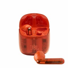 NEW Bluetooth fejhallgató mikrofonnal JBL JBLT225TWSGHOSTORG narancssárga vezeték nélküli (Felújított termékek D)