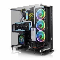 NEW Midi-Stolp ATX THERMALTAKE Core P5 V2 TG Fekete