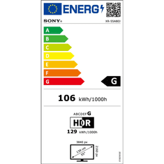 SONY A80J 55" 4K HDR Smart OLED TV (XR-55A80JAEP) (XR-55A80JAEP)