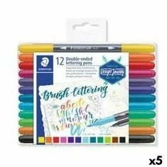 NEW Staedtler Lettering Double Point Marker készlet (5 db)