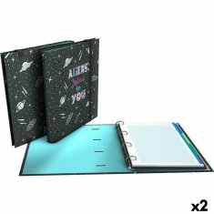 NEW Grafoplas Carpebook Aliens fekete A4 (2 db)