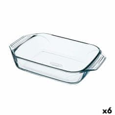 NEW Pyrex Irresistible téglalap alakú sütőforma 39 x 24,5 x 6,9 cm átlátszó üveg (6 db)