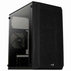 NEW Midi-Stolp ATX/mATX Gaming Case Aerocool CS107 fekete