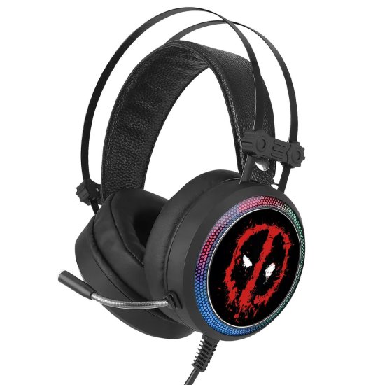 NEW Deadpool Marvel headset mikrofonnal