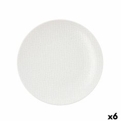 NEW Farfurie Întinsă Ariane Ripple kerámia fehér (22 cm) (6 db)