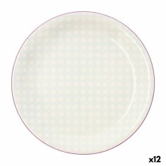 NEW Farfurie Întinsă Quid Vita Soft Ceramic Pink (Ø 26,5 cm) (12 db)