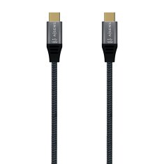 NEW USB-C-USB-C kábel Aisens A107-0634 Szürke 2 m