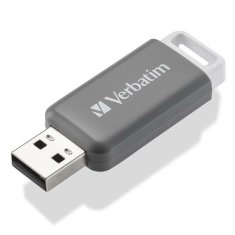 NEW Verbatim V DataBar Hi-Speed USB flash meghajtó USB 2.0 összecsukható szürke