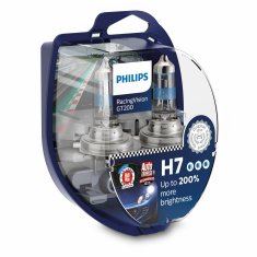 NEW Autólámpa Philips RacingVision GT200 halogén izzó Halogen H7 55 W 12 V (2 db) (Felújított termékek A)