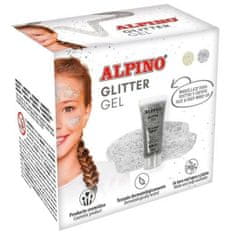 NEW Arcfestékek gyermekeknek Alpino Gel Glitter Silver