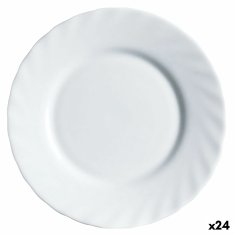 NEW Desszertes tál Luminarc Trianon fehér üveg (Ø 19,5 cm) (24 db)