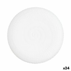 NEW Farfurie Întinsă Luminarc Ammonit fehér üveg (Ø 26 cm) (24 db)