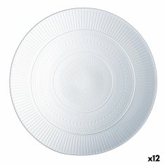 NEW Luminarc Louison átlátszó üveg csészealj (Ø 27 cm) (12 db)