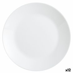 NEW Farfurie Întinsă Arcopal Zelie fehér üveg (25 cm) (12 db)