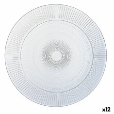 NEW Farfurie Întinsă Luminarc Louison átlátszó üveg (25 cm) (12 db)