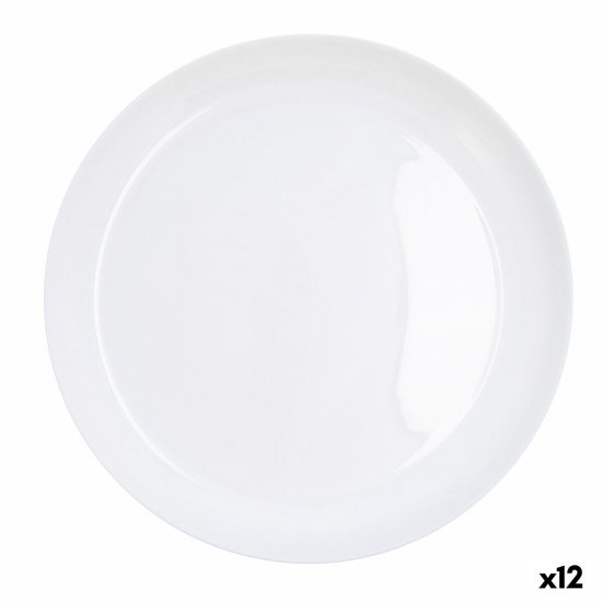 NEW Luminarc Friends Time Fehér üvegcsészealj (Ø 29 cm) (12 db)