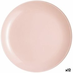 NEW Farfurie Întinsă Luminarc Arty Pink üveg (Ø 26 cm) (12 db)