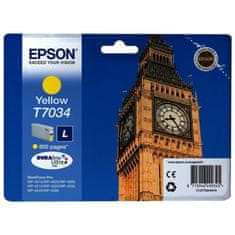 Epson tintapatron/ C13T70344010/ WP-4000/ 4500/ 800 oldal/ Sárga