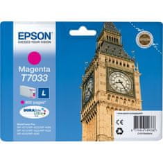 Epson tintapatron/ C13T70334010/ WP-4000/ 4500/ 800 oldal/ Magenta