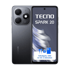 Tecno Spark 20 6,56" LTE 8/256GB DualSIM Gravity Black okostelefon (10050412)