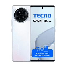 Tecno Spark 20 Pro+ 6,78" LTE 8/256GB DualSIM Lunar Frost okostelefon (10052447)