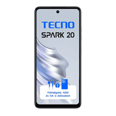 Tecno Spark 20 6,56" LTE 8/256GB DualSIM Cyber White okostelefon (10050413)