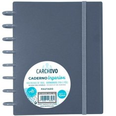 NEW Carchivo Ingeniox A5 szürke jegyzetfüzet 100 lap