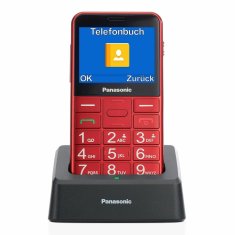 NEW Panasonic KX-TU155EXRN mobiltelefon piros (Felújított termékek A)